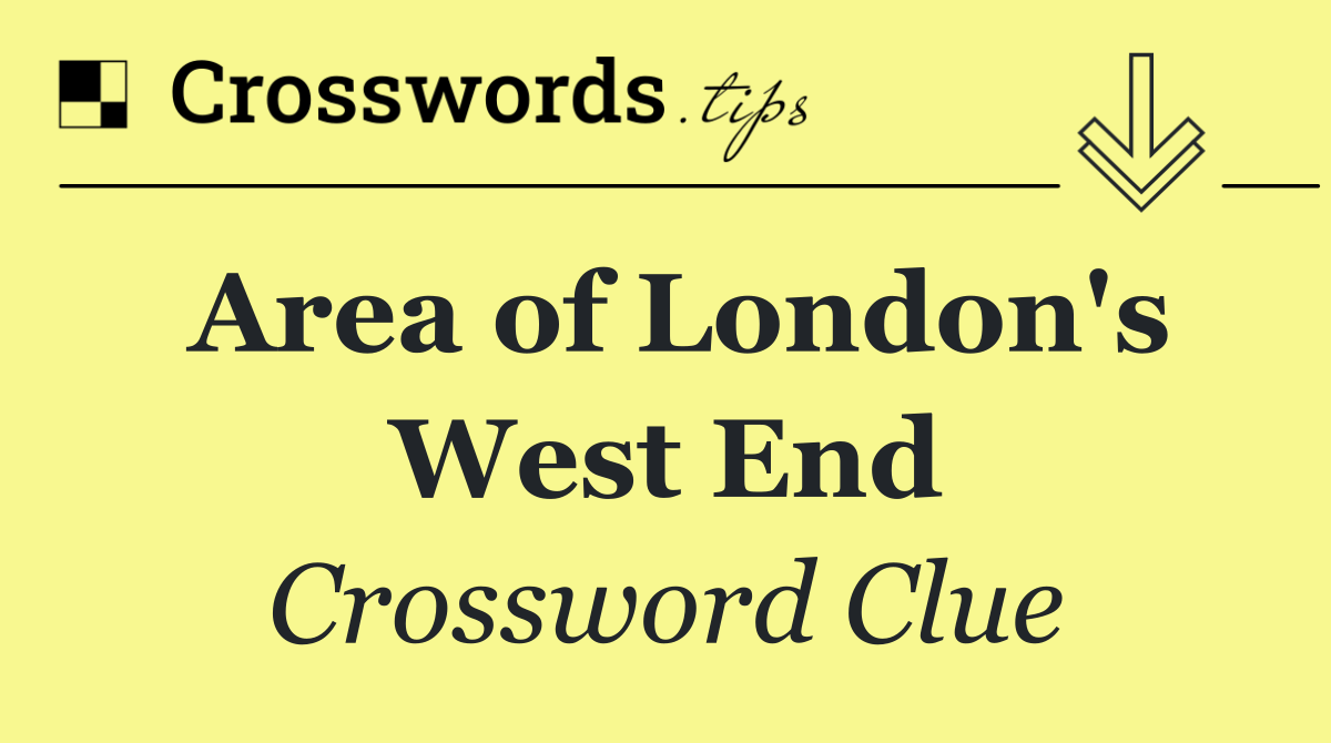Area of London's West End