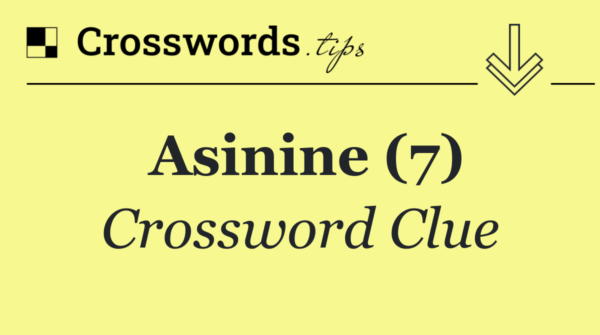 Asinine (7)