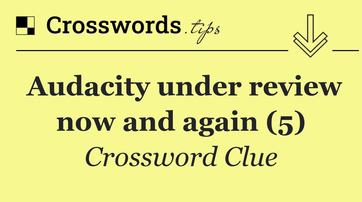 Audacity under review now and again (5)