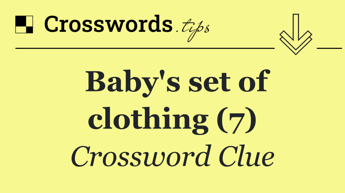 Baby's set of clothing (7)