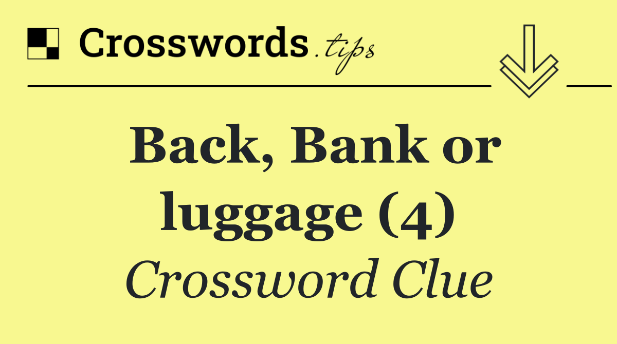 Back, Bank or luggage (4)