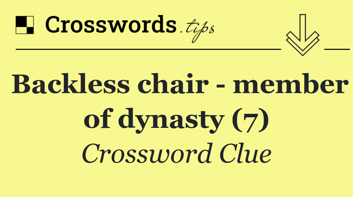 Backless chair   member of dynasty (7)