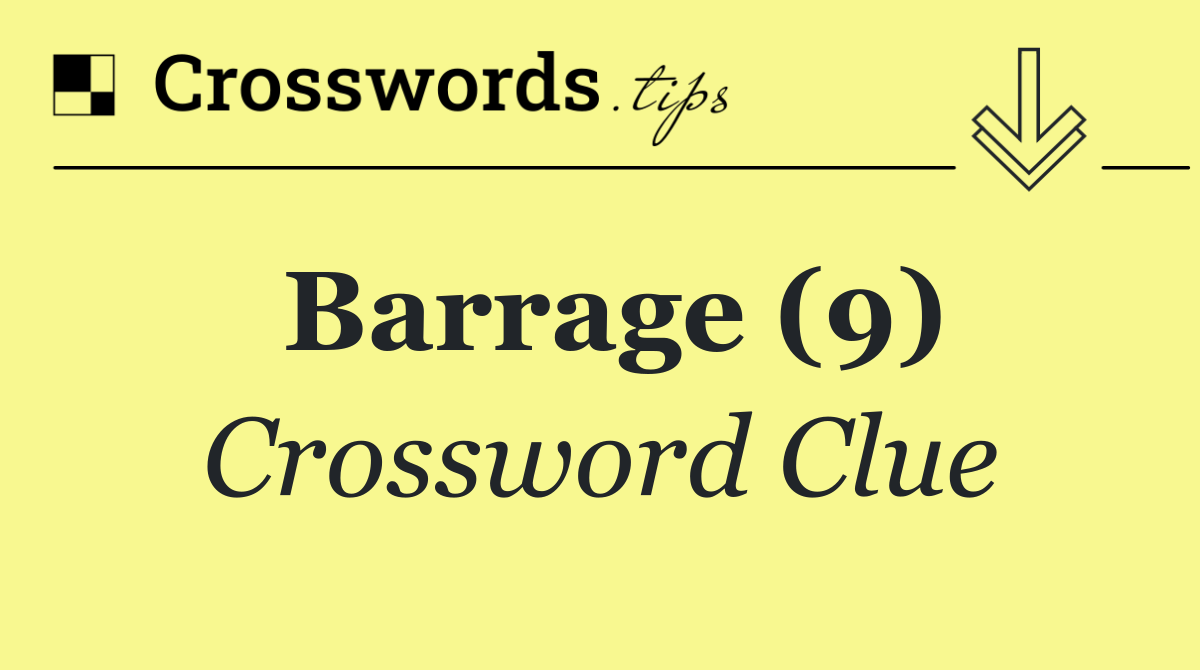 Barrage (9)