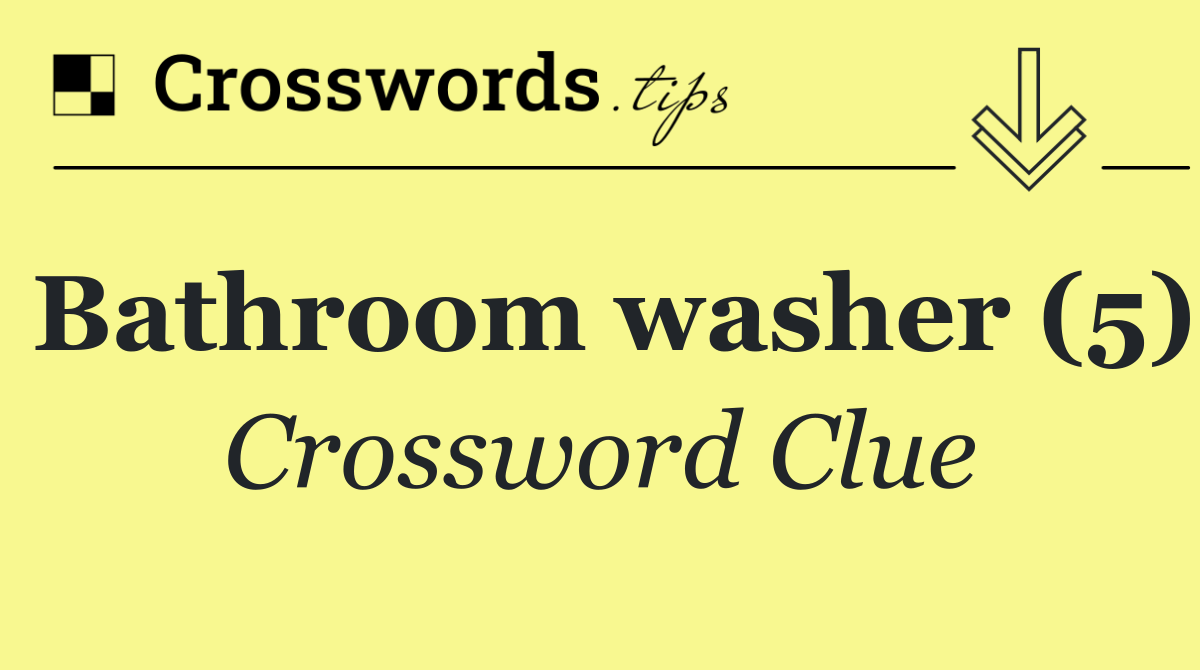 Bathroom washer (5)
