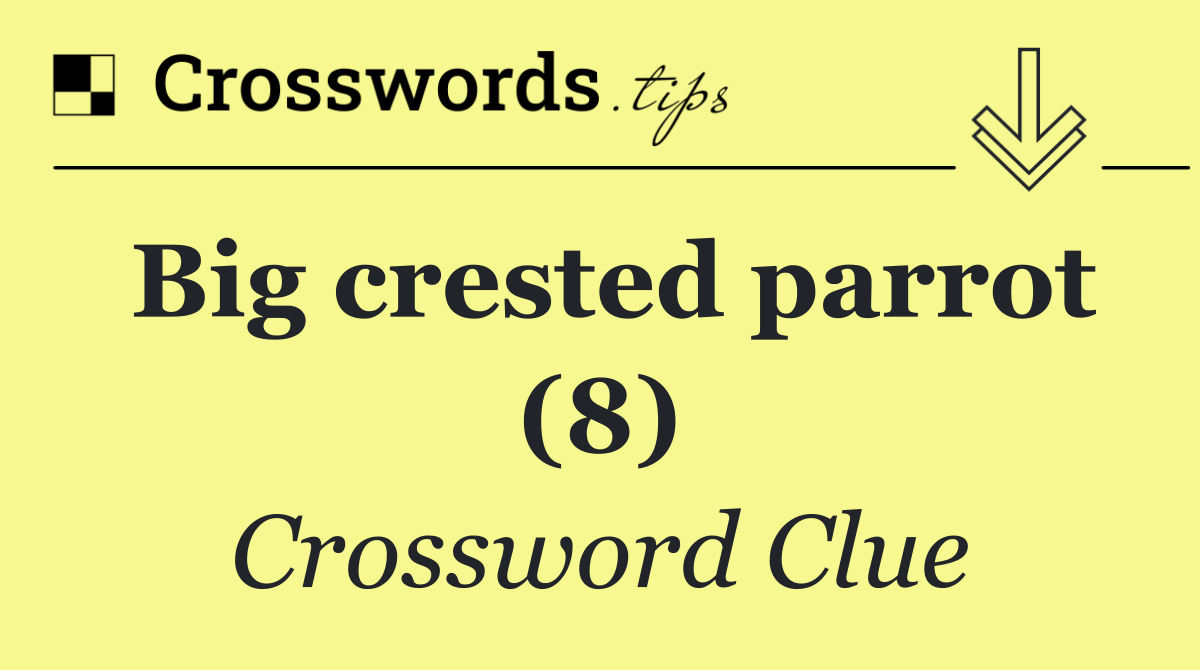 Big crested parrot (8)