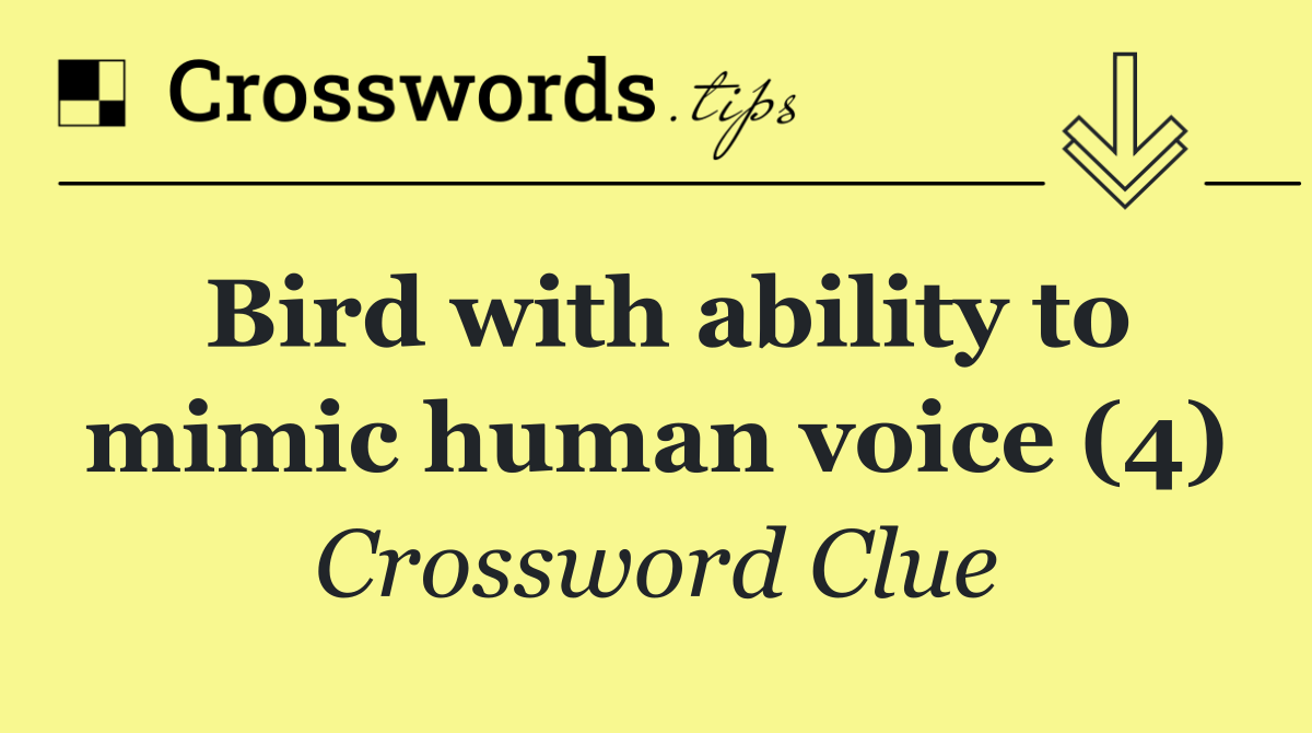 Bird with ability to mimic human voice (4)