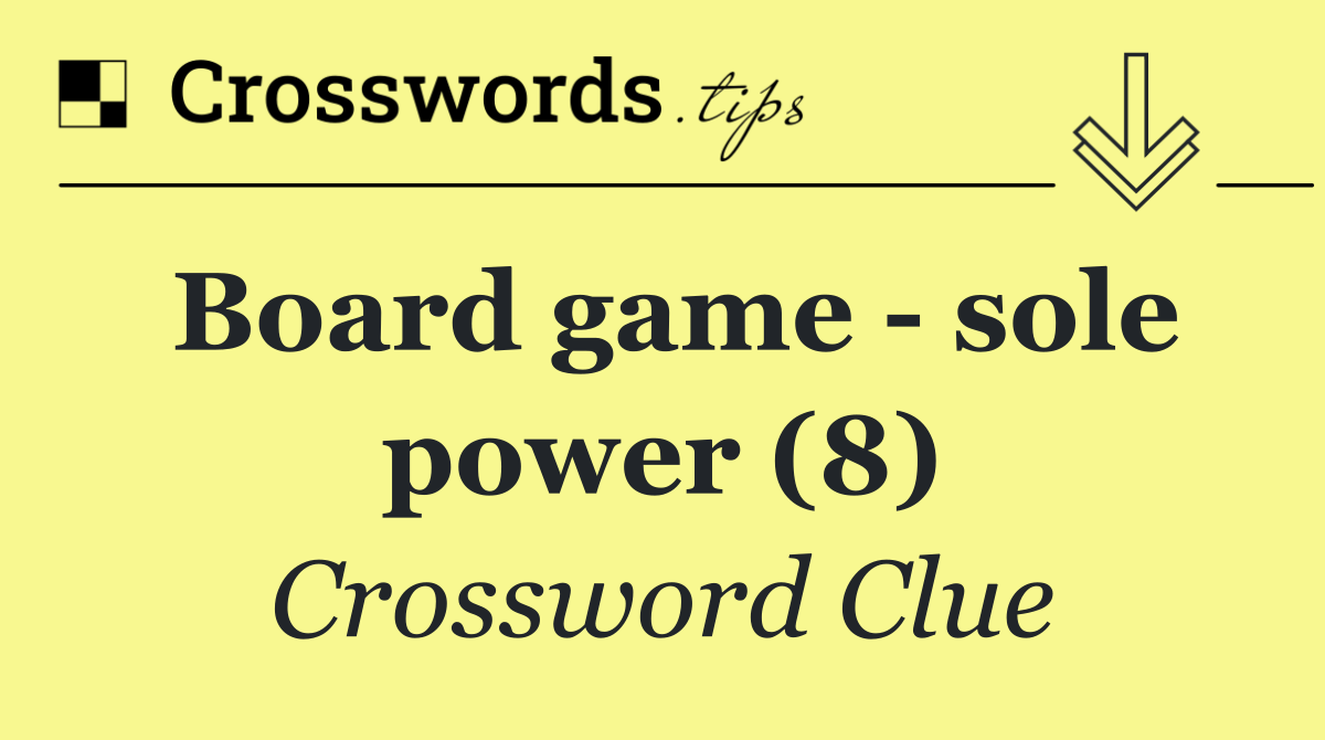 Board game   sole power (8)