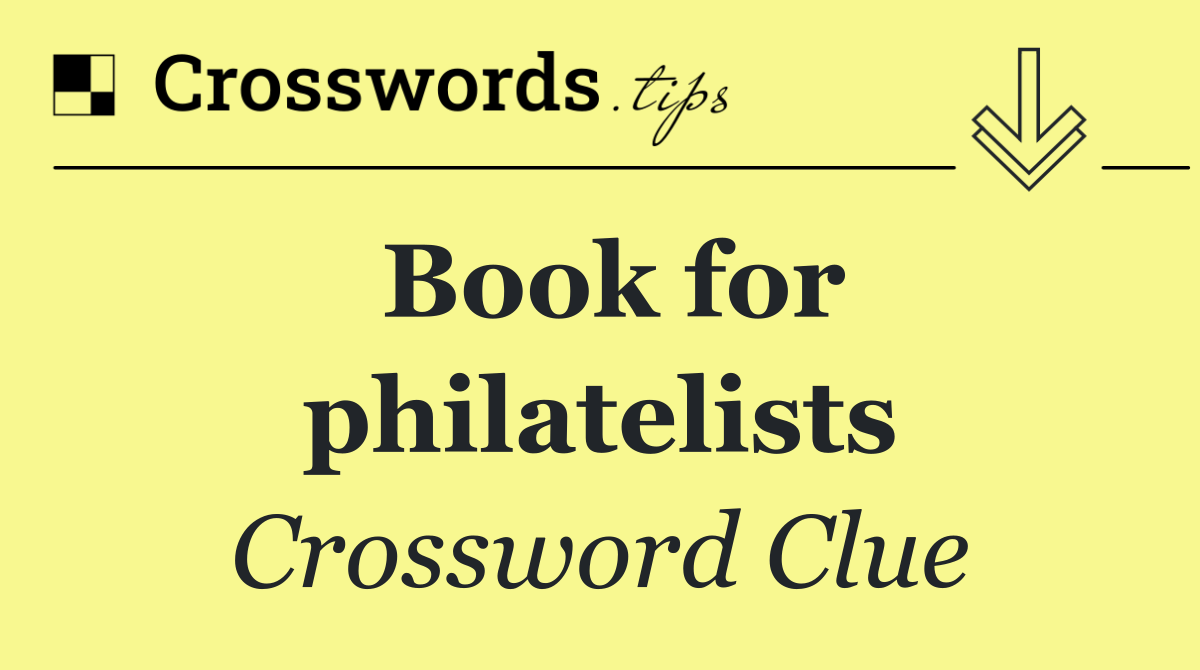 Book for philatelists