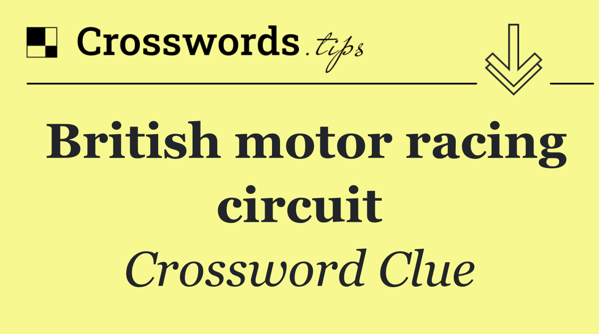 British motor racing circuit