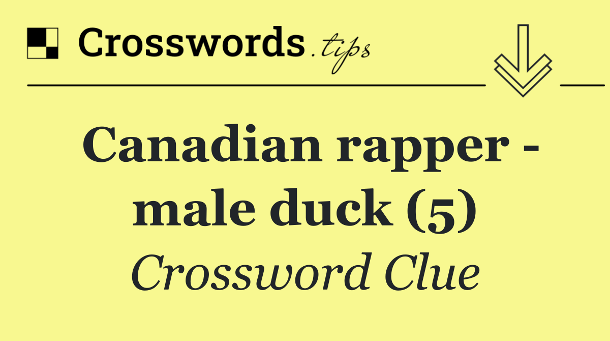 Canadian rapper   male duck (5)