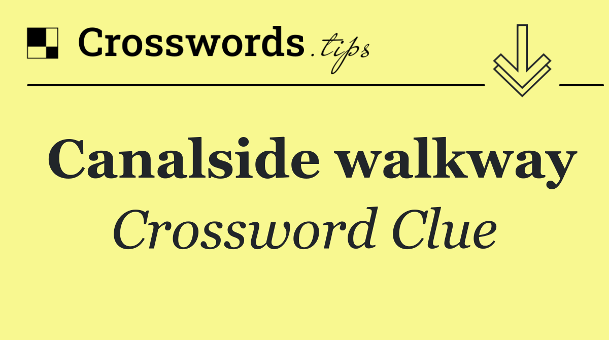 Canalside walkway