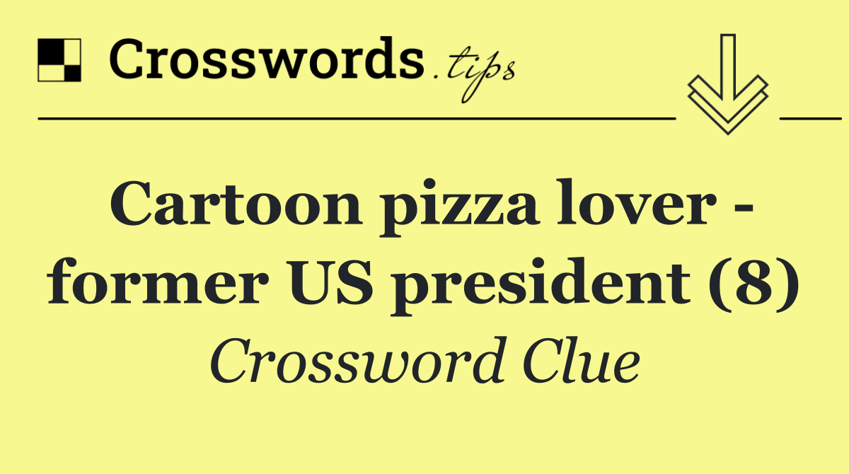 Cartoon pizza lover   former US president (8)