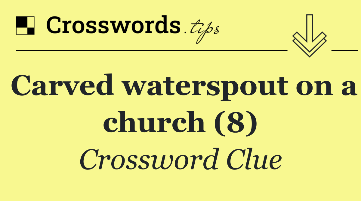 Carved waterspout on a church (8)