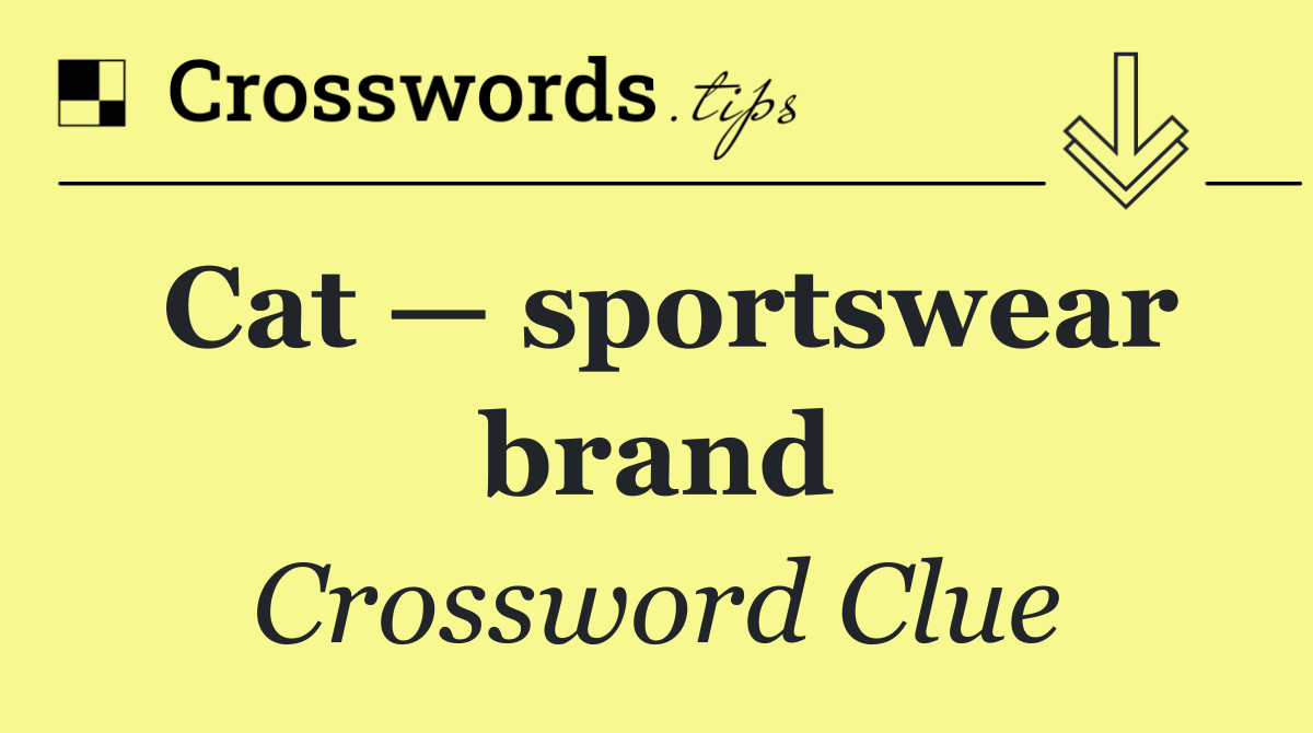 Cat — sportswear brand