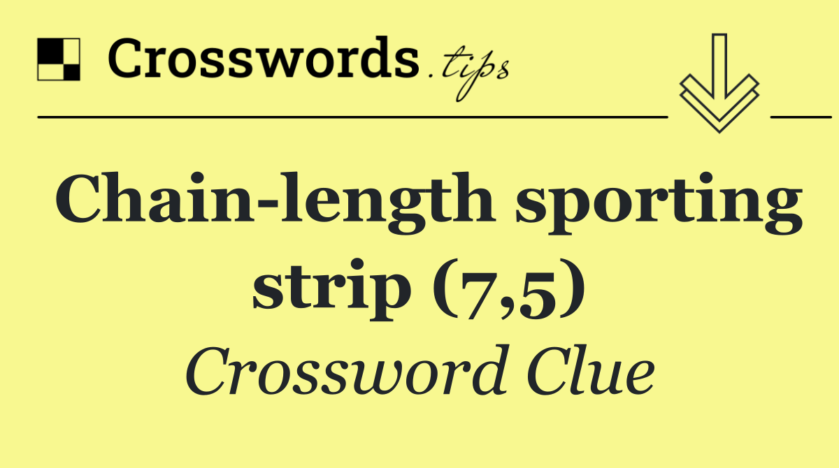 Chain length sporting strip (7,5)