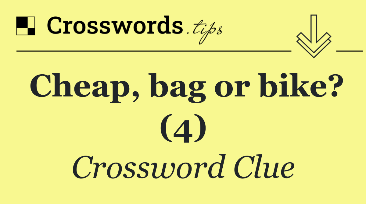 Cheap, bag or bike? (4)