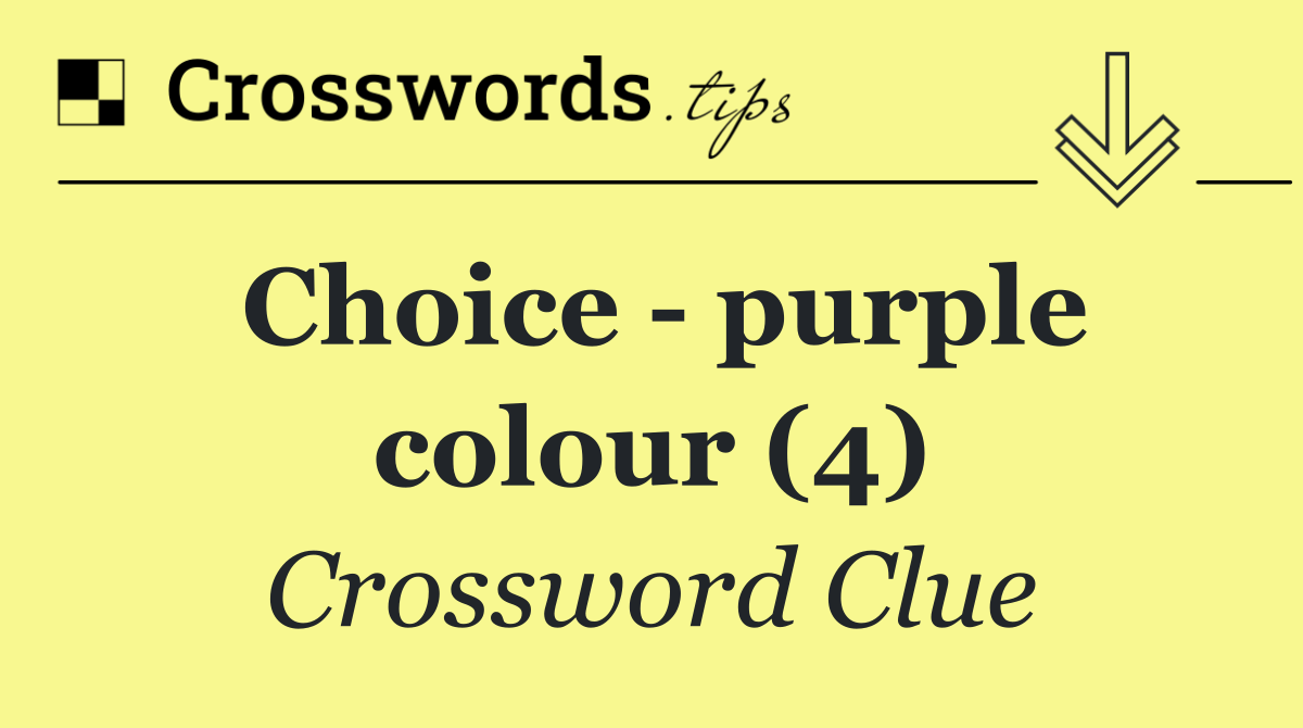 Choice   purple colour (4)