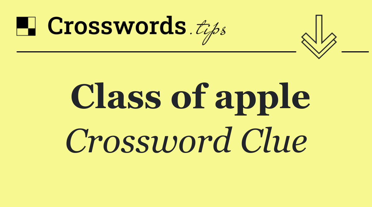 Class of apple