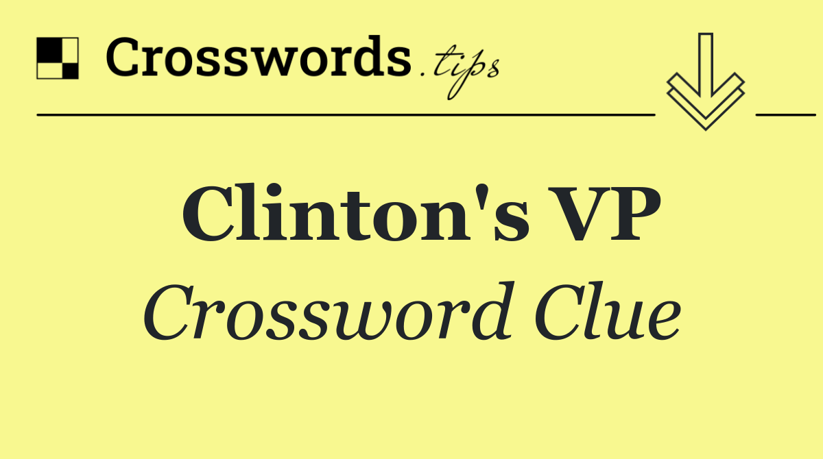 Clinton's VP