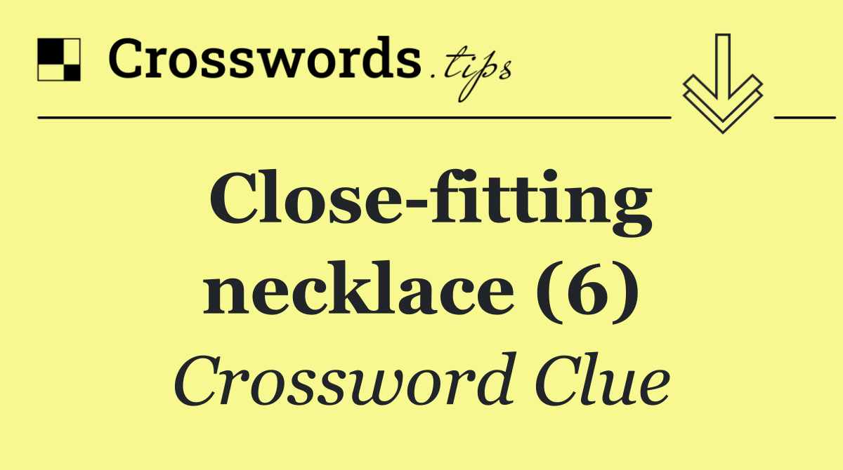 Close fitting necklace (6)