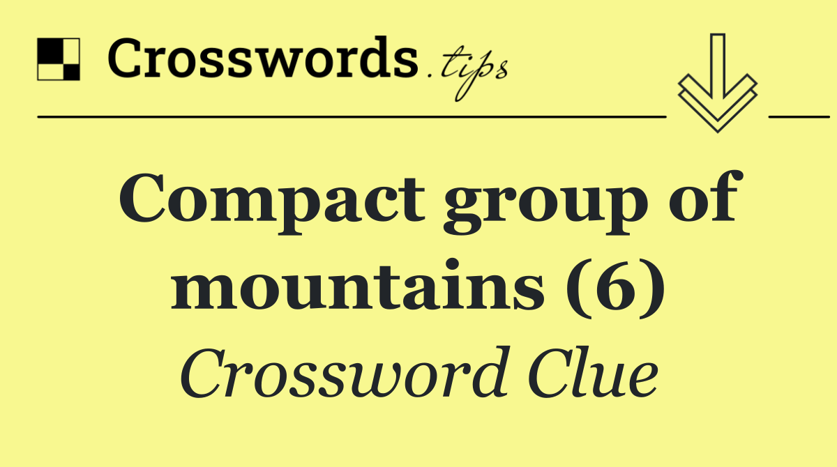 Compact group of mountains (6)