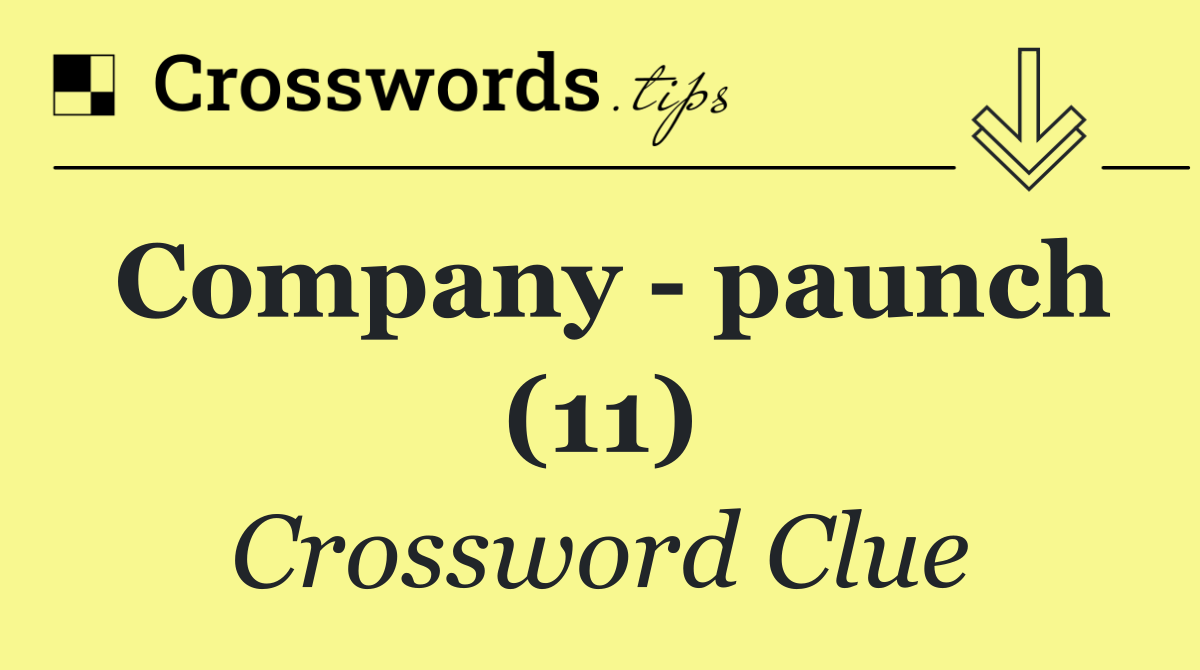 Company   paunch (11)