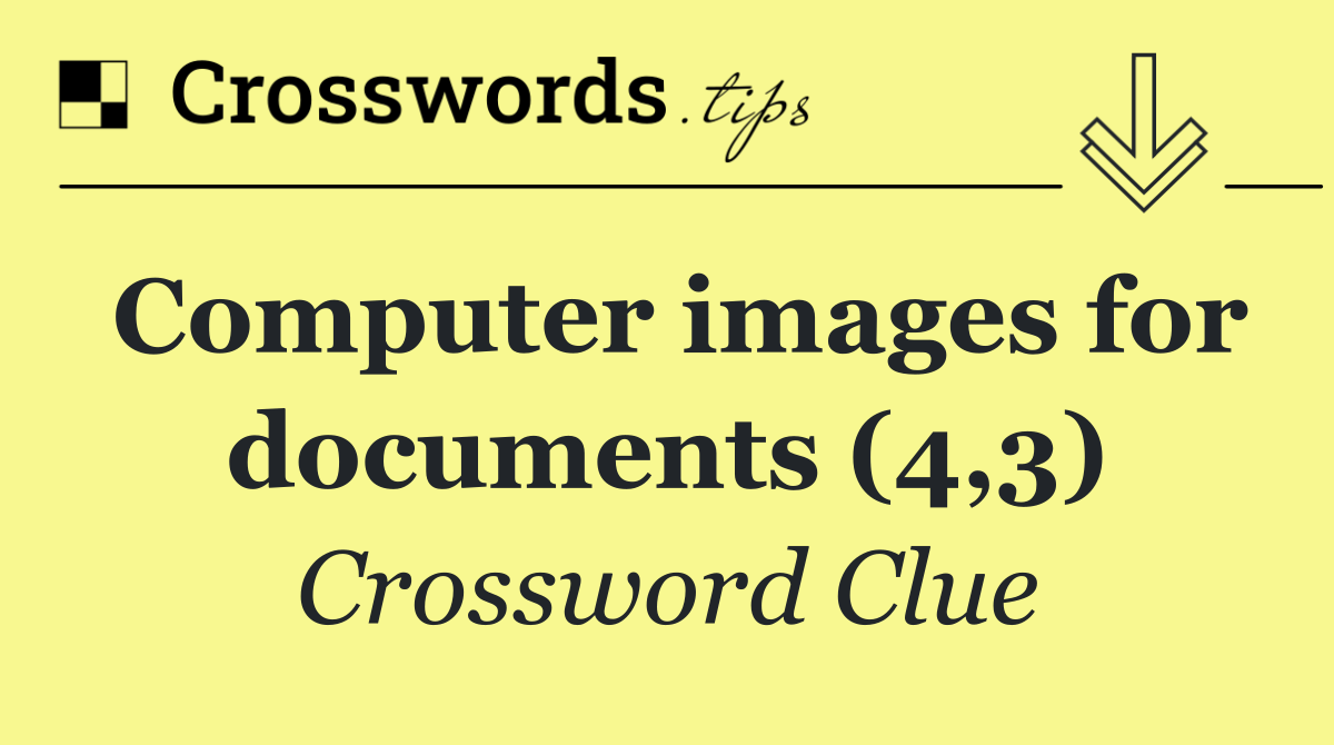 Computer images for documents (4,3)