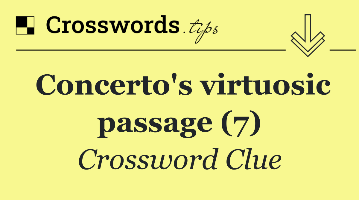 Concerto's virtuosic passage (7)