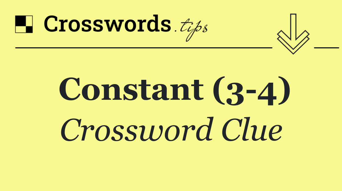 Constant (3 4)