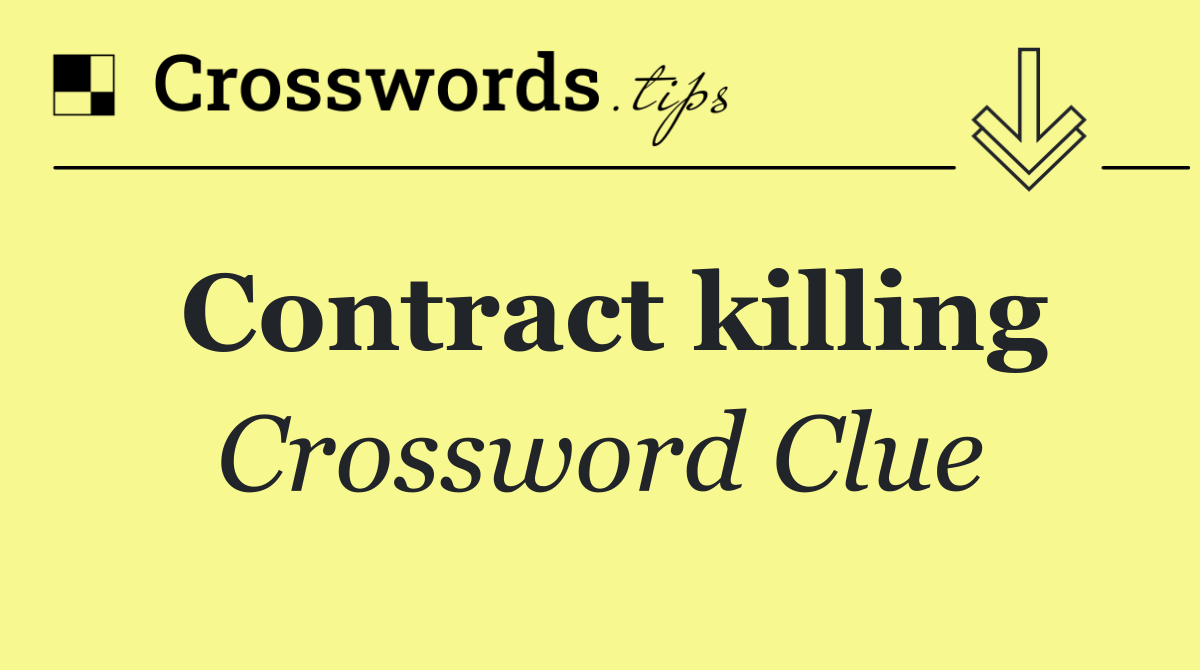 Contract killing