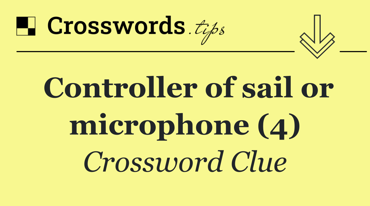 Controller of sail or microphone (4)