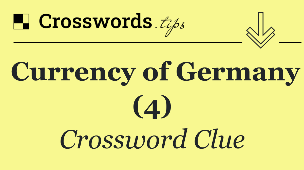 Currency of Germany (4)