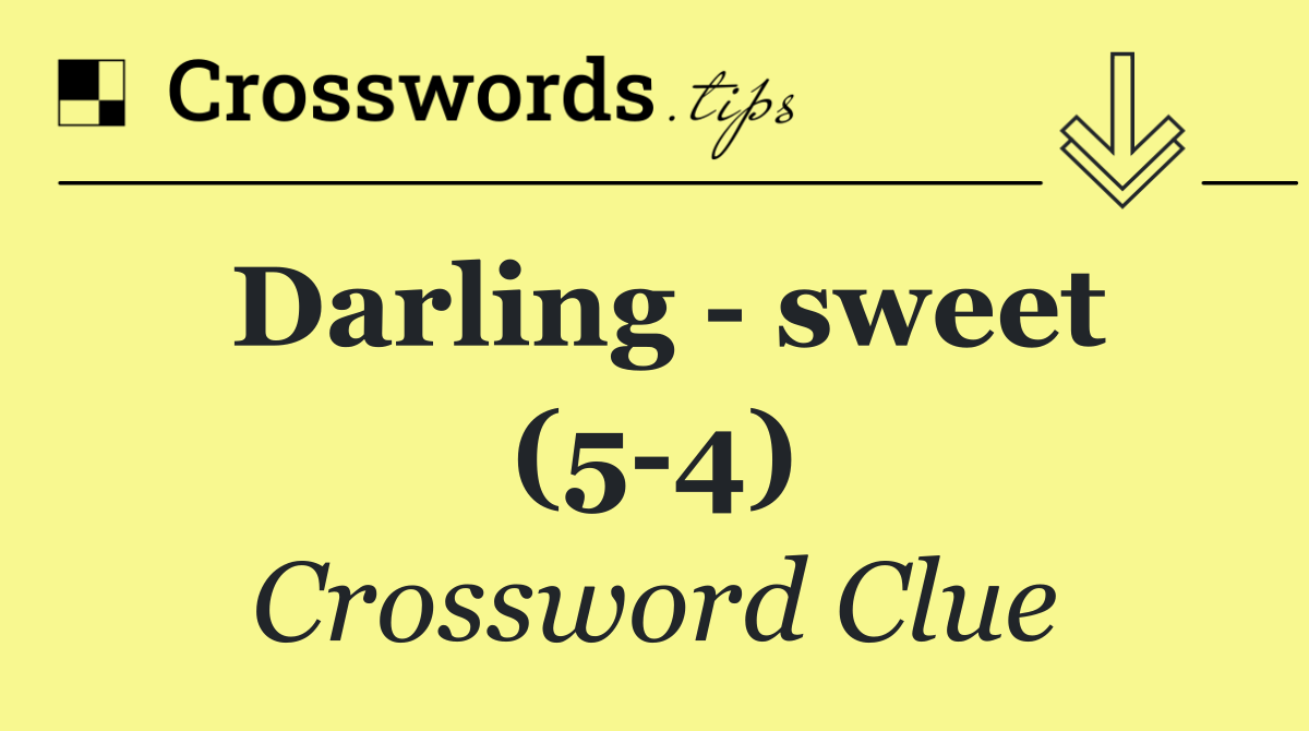 Darling   sweet (5 4)