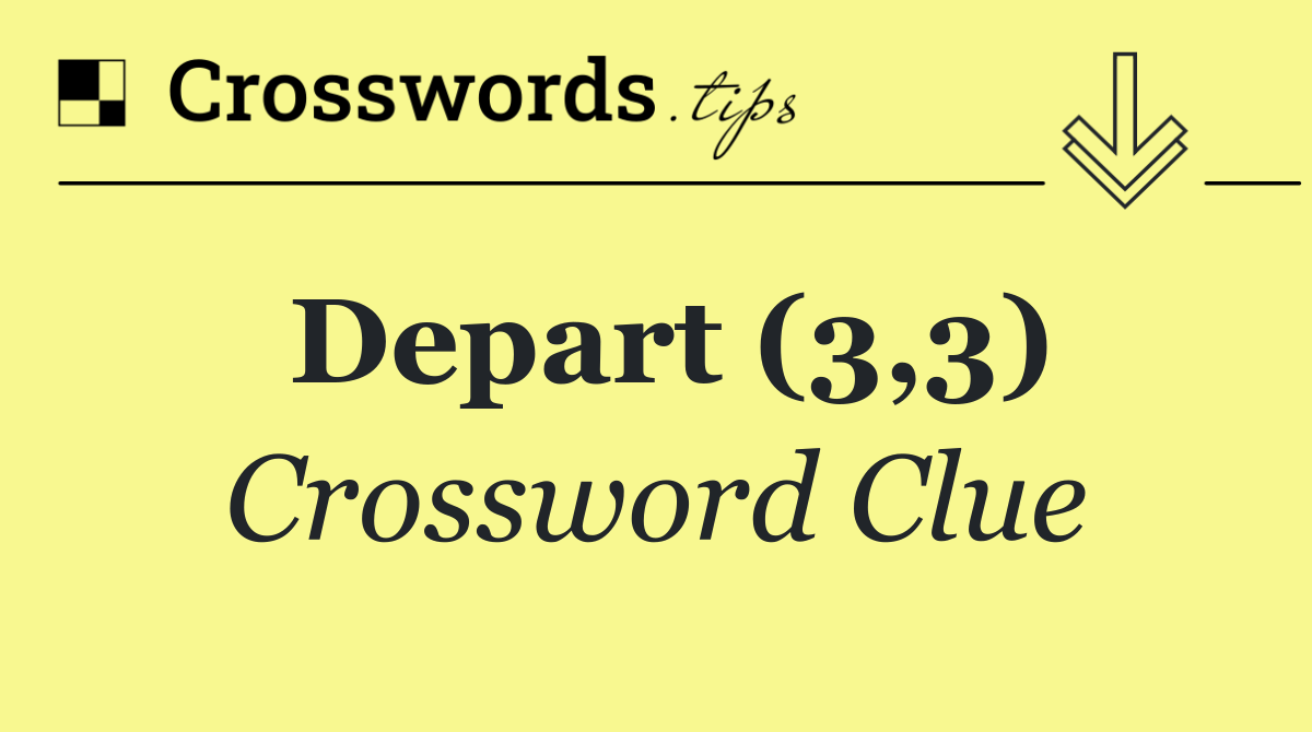 Depart (3,3)
