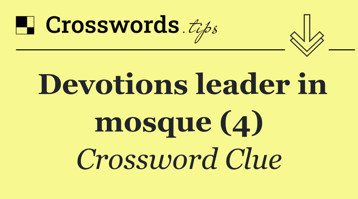 Devotions leader in mosque (4)