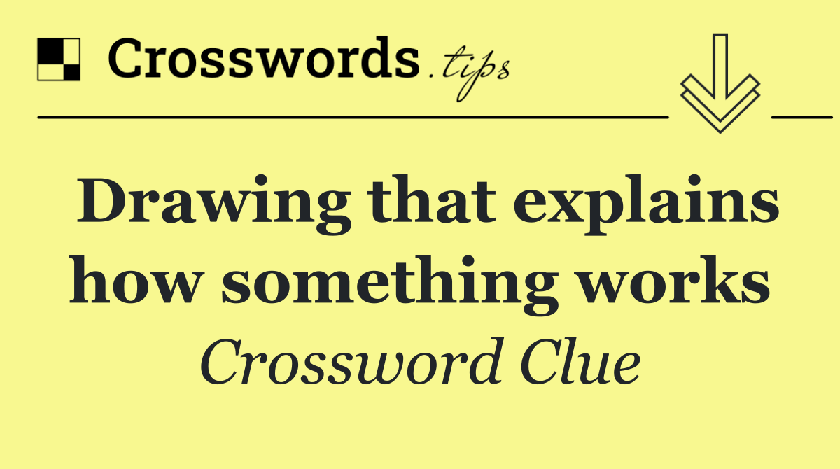 Drawing that explains how something works