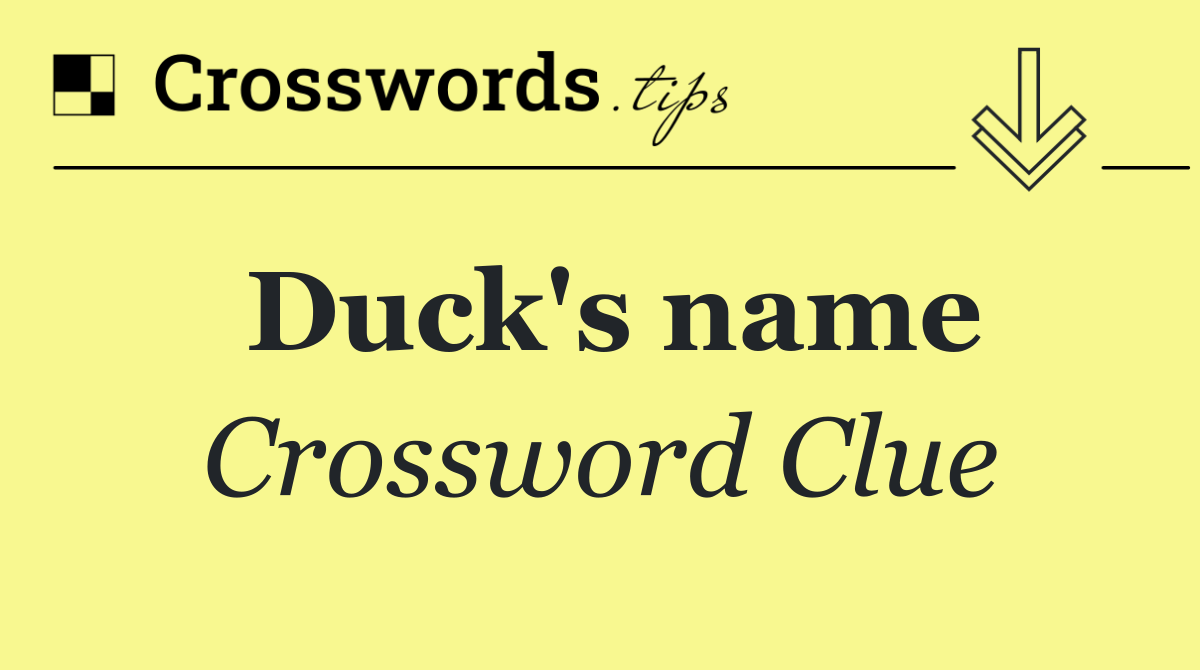Duck's name