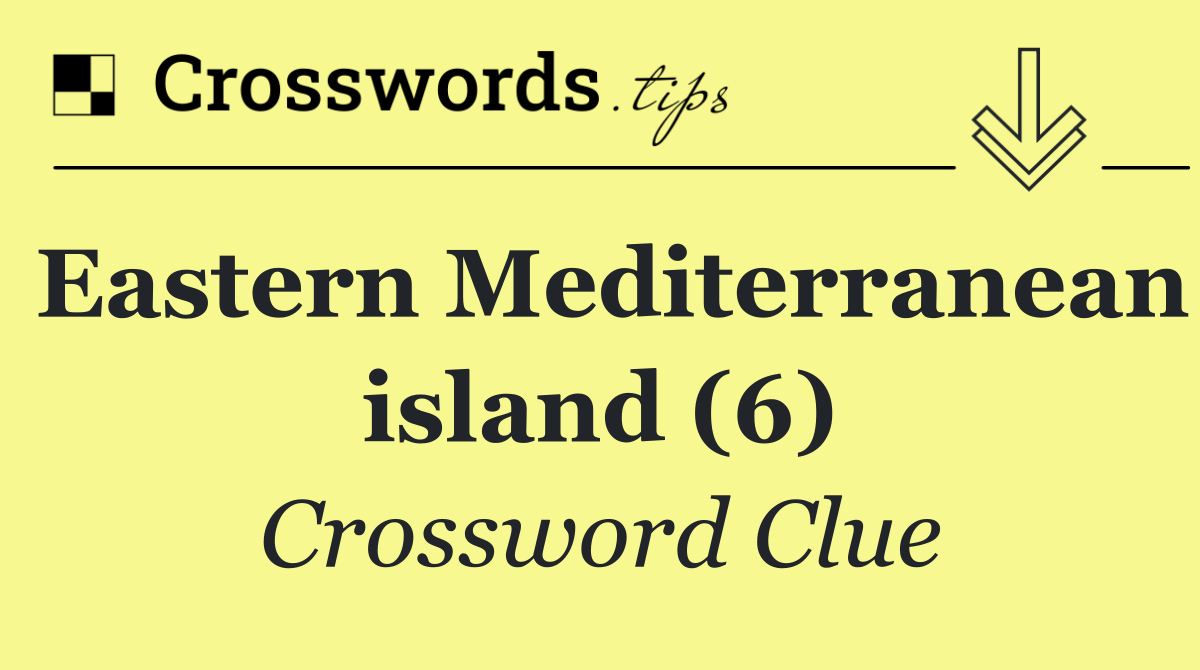 Eastern Mediterranean island (6)