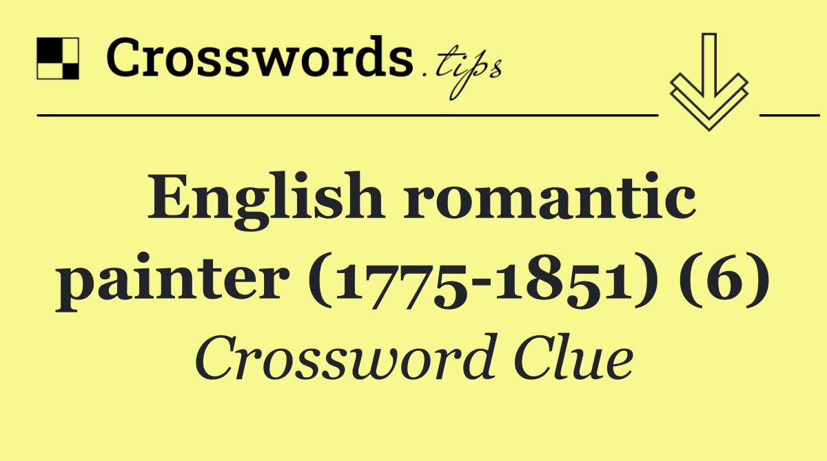 English romantic painter (1775 1851) (6)