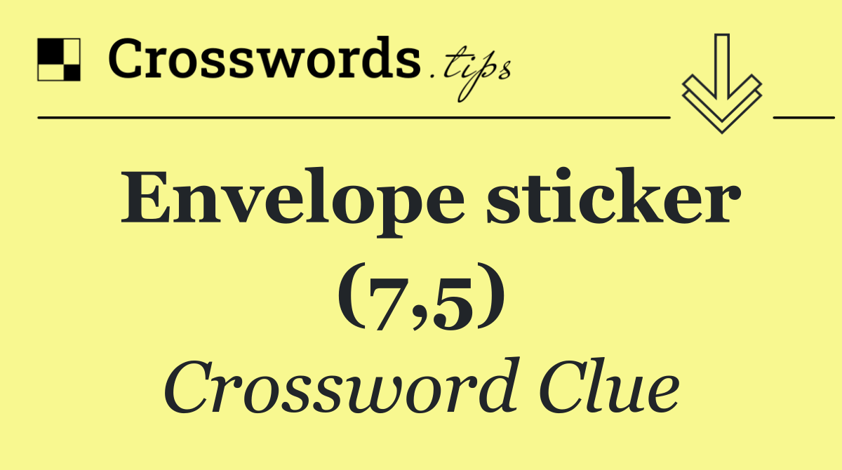 Envelope sticker (7,5)