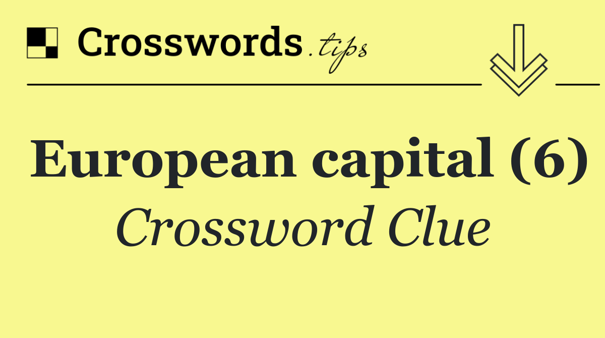 European capital (6)