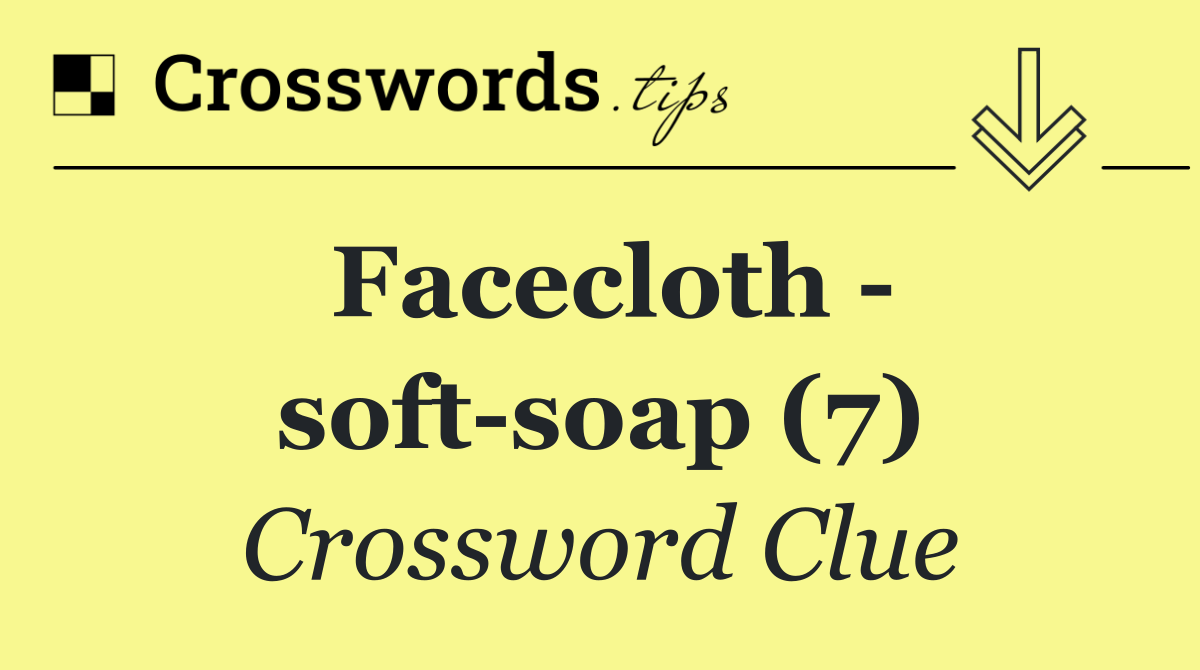Facecloth   soft soap (7)
