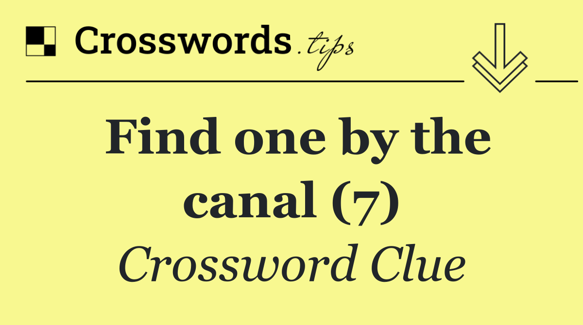 Find one by the canal (7)
