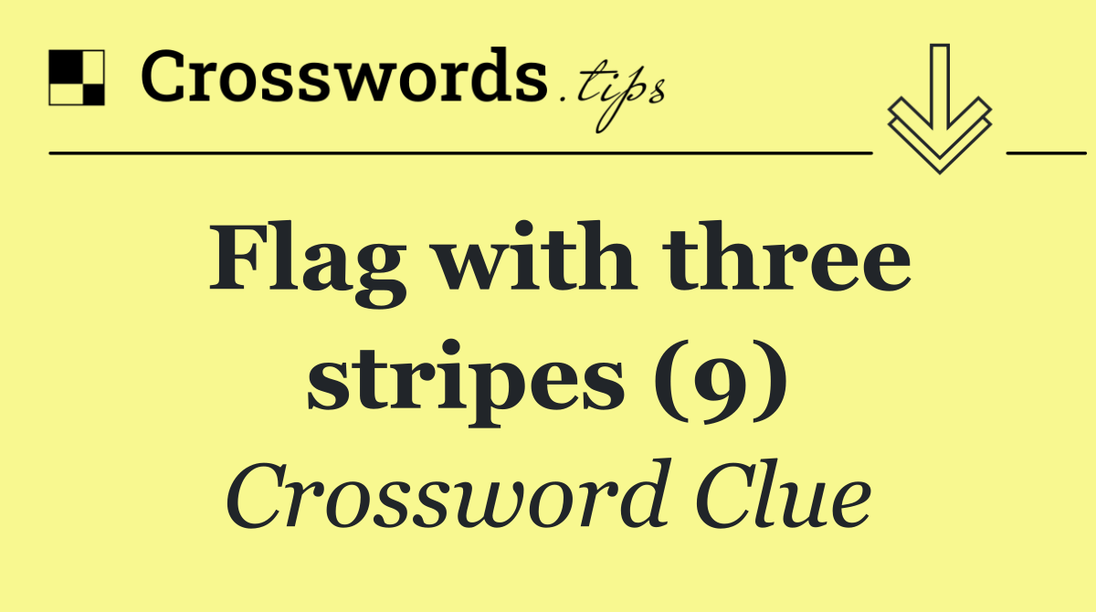 Flag with three stripes (9)