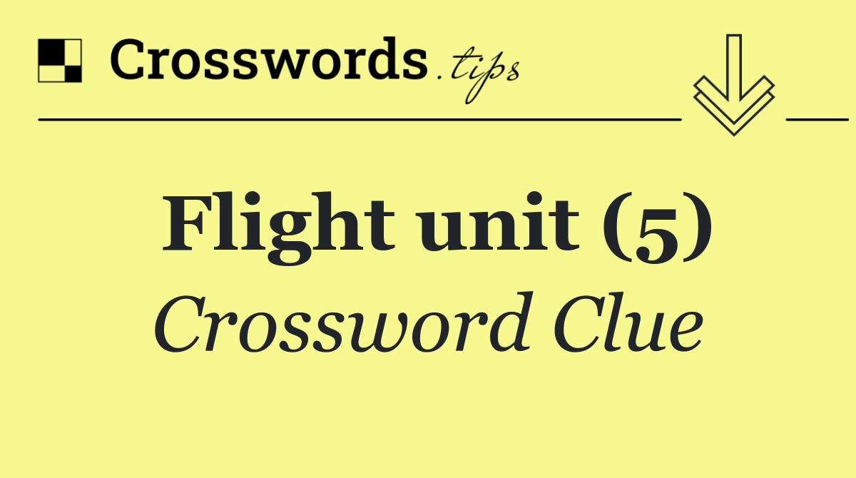 Flight unit (5)