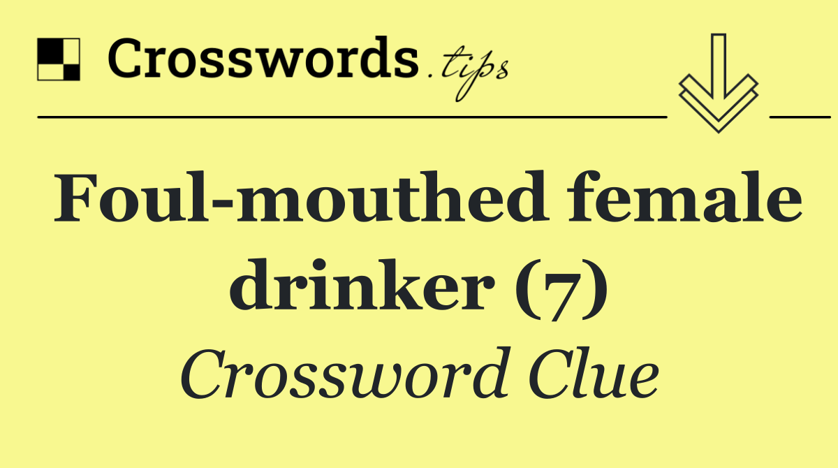 Foul mouthed female drinker (7)