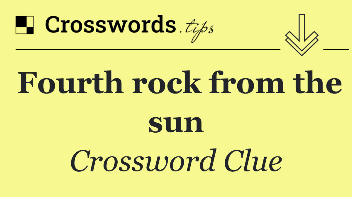 Fourth rock from the sun