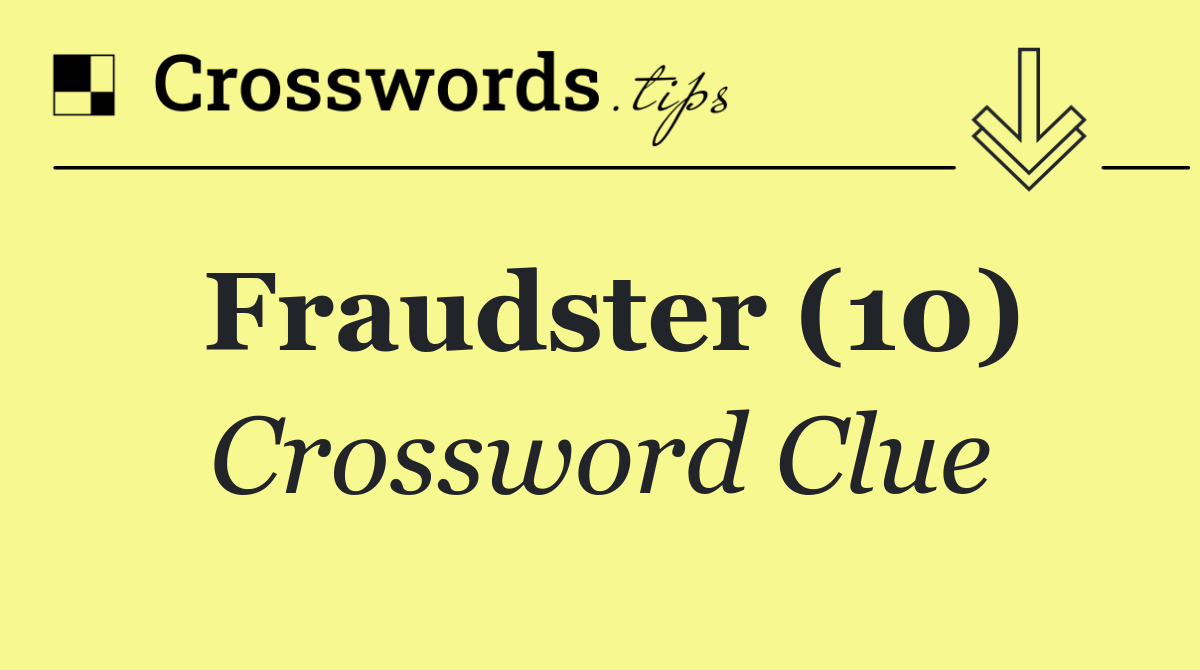 Fraudster (10)