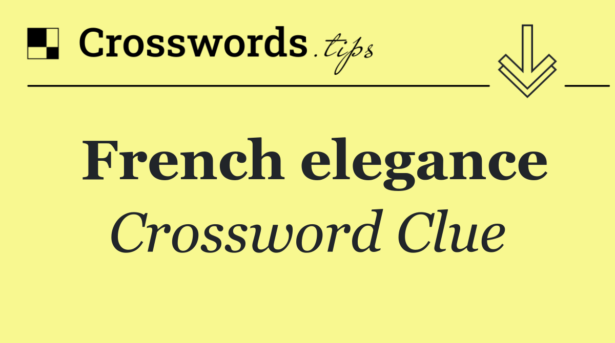 French elegance