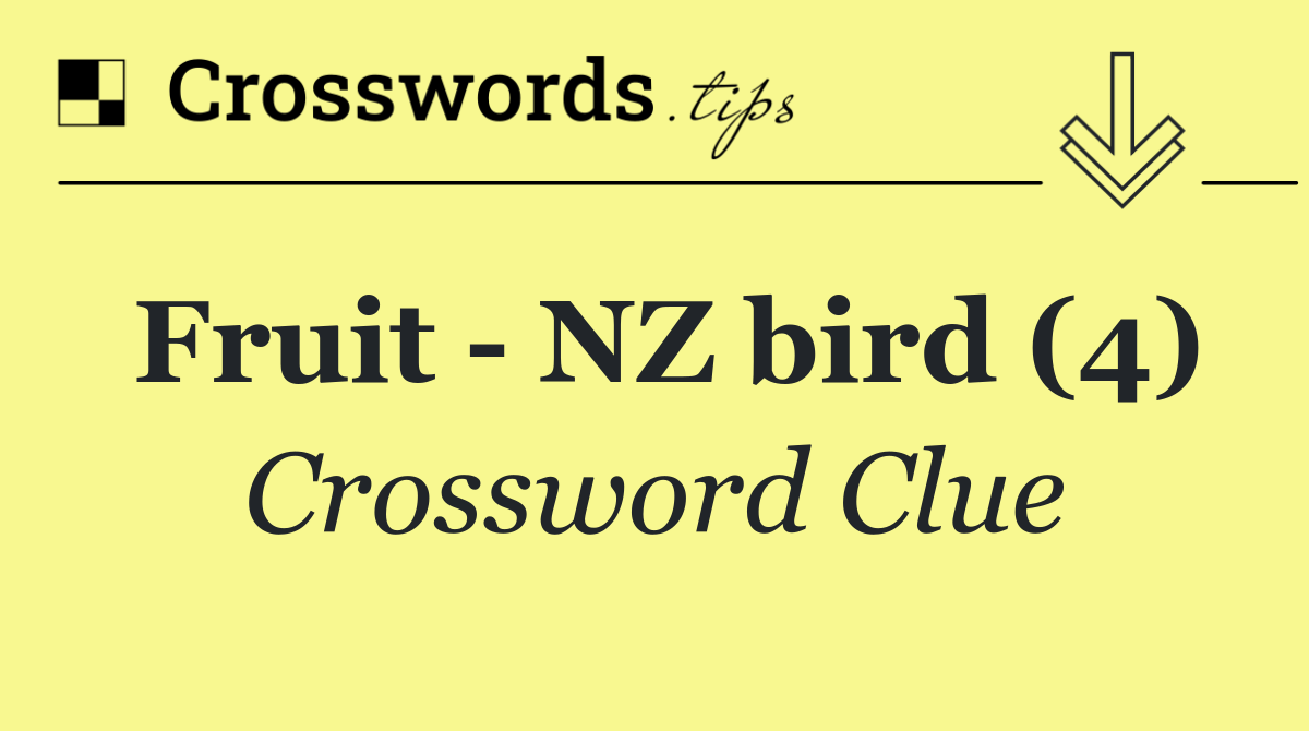 Fruit   NZ bird (4)